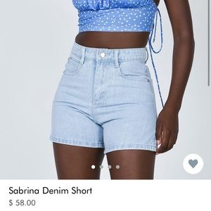 princess polly sabrina denim shorts